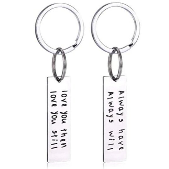 Stainless Steel Key Chain Father's Mother's Day Girlfriend Boyfriend Quo… - Picture 2 of 3